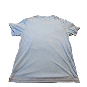 ♡Tommy Bahama Men's Short-Sleeve Light Blue Pullover Shirt Size Large F32